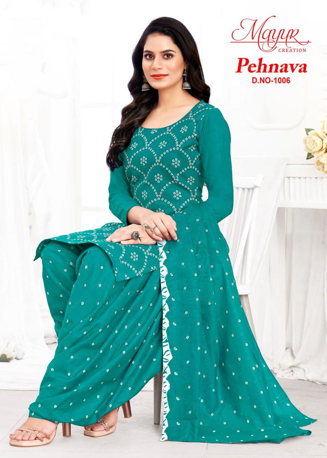 Pehnava Vol 1 By Mayur Printed Cotton Dress Material Wholesale Shop In Surat
